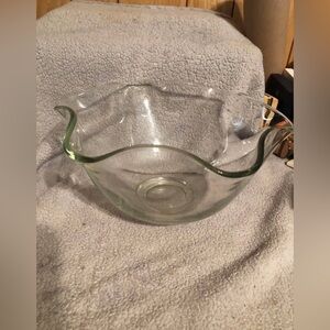 Elegant Clear Glass Bowl